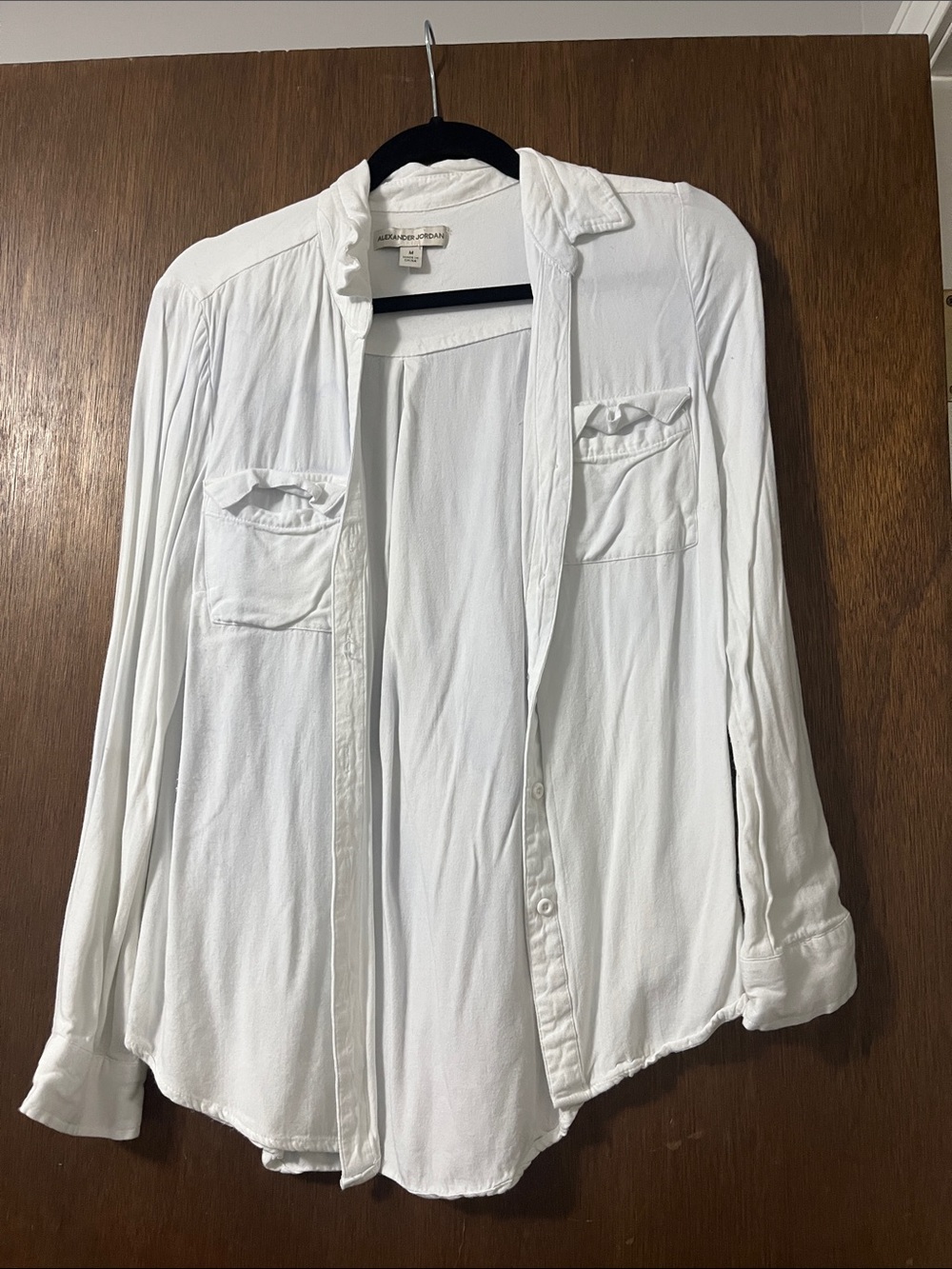 White Button-Down Shirt - Lightweight Long Sleeve